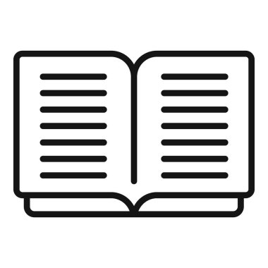 İletişim kitabı simgesi ana hat vektörü. Web arayüzü. Yazılım uygulaması