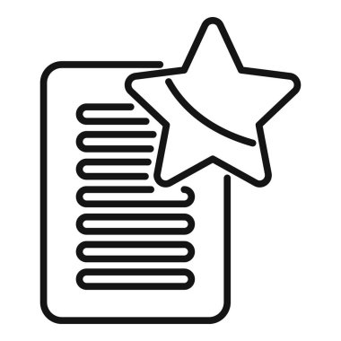 Favori veri simgesi ana hatlı vektörü. Zaman arayüzü. Web adresi