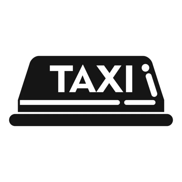 Taxi Icono Cabina Vector Simple Vuelo Aeropuerto Avión Viaje — Vector de stock