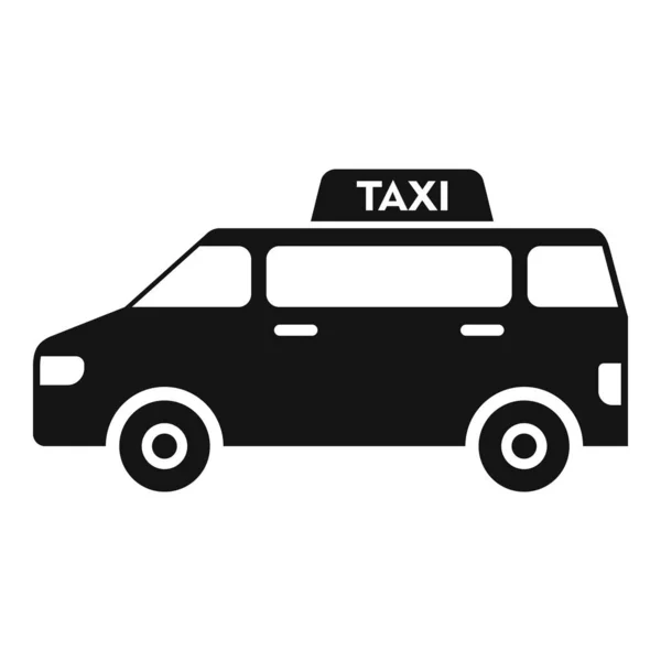 Prenota Taxi Bus Icona Semplice Vettore Trasferimento Aeroporto Viaggi Hotel — Vettoriale Stock
