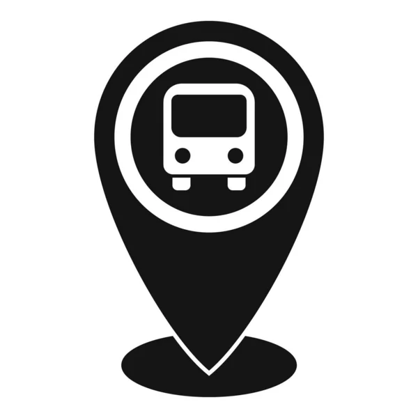 Значок Местоположения Автобусной Станции Простой Вектор Трансфер Аэропорта Трафик — стоковый вектор