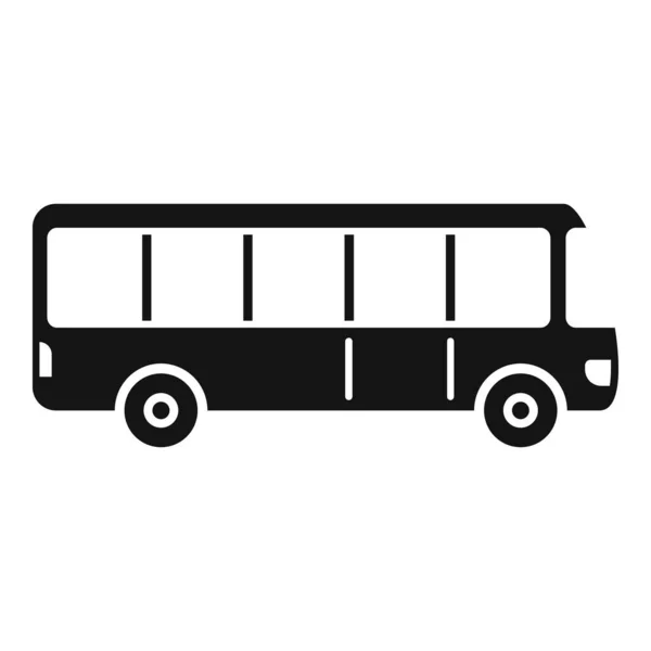 Verkehrsbus Symbol Einfacher Vektor Flughafen Transfer Endstation — Stockvektor