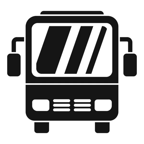 Icône Bus Ville Vecteur Simple Trasfer Aéroport Trafic Voyage — Image vectorielle