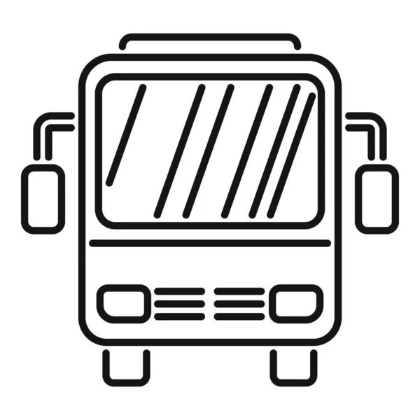 Vektor Osnovy Ikon Městského Autobusu Letištní Transportér Provoz Výletů — Stockový vektor