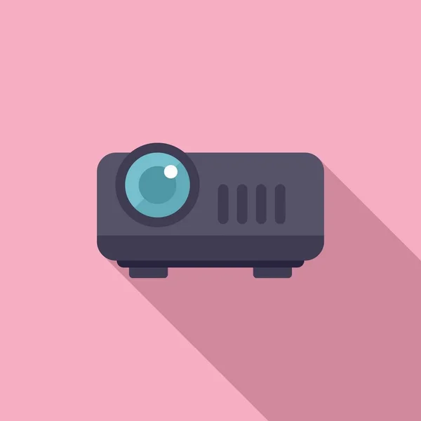 Film Projektörü Simgesi Düz Vektör Video Montajı Hareket Düzenleme — Stok Vektör