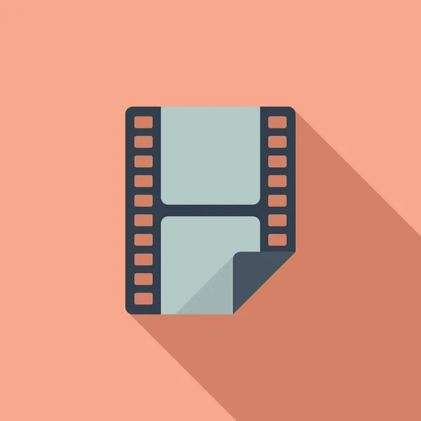 Film Editor Icon Flat Vector Video Montage Edit Camera — Stock Vector