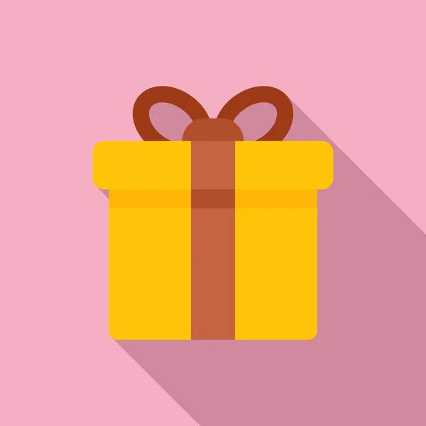 Geschenkbox Symbol Flachen Vektor Weboberfläche App Daten — Stockvektor