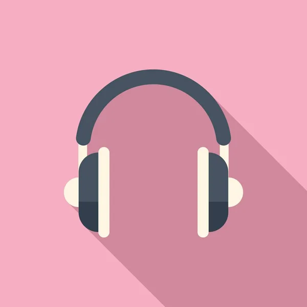 Ακουστικά Εικονίδιο Επίπεδη Διάνυσμα Επαφή Διασύνδεσης Αίτηση Αλληλογραφίας — Διανυσματικό Αρχείο