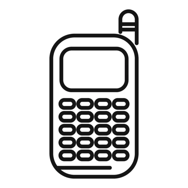 Umrissvektor Für Mobile Symbole Weboberfläche Kontakt App — Stockvektor