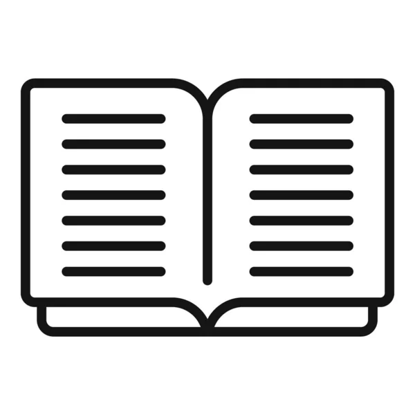 Εικονίδιο Βιβλίου Επαφών Διάνυσμα Περίγραμμα Διασύνδεση Ιστού Εφαρμογή Λογισμικού — Διανυσματικό Αρχείο