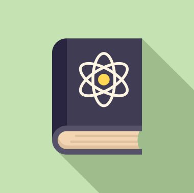 Laboratuvar kitabı ikonu düz vektör. Araştırma laboratuarı. Genetik ekipman