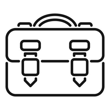 Poşet ikon ana hatlarını incele. Kampüs eğitimi. Şehir parkı