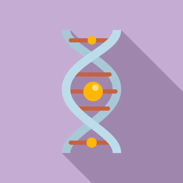 Dna Simgesi Düz Vektör Laboratuvar Bilim Adamı Deneysel Genetik — Stok Vektör