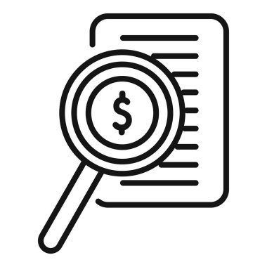 Arama kredi simgesi ana hat vektörü. Gerçek ev. Finansal satış