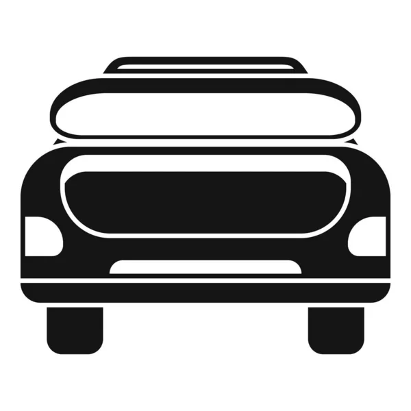 Значок Багажника Транспортного Средства Простой Вектор Багаж Машины Открытый Багаж — стоковый вектор