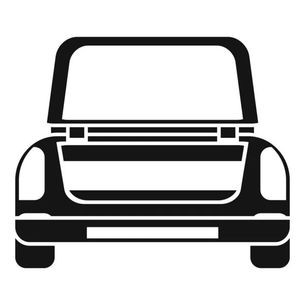 Ícone Traseiro Carro Tronco Vetor Simples Porta Veículo Auto Lateral — Vetor de Stock