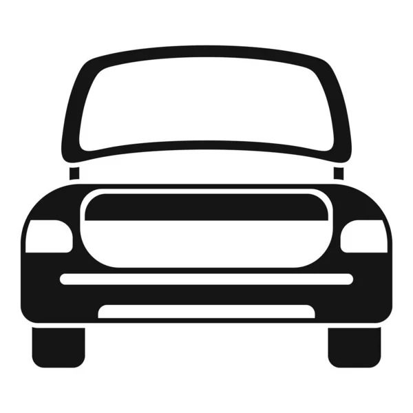 Auto Icono Del Tronco Vector Simple Puerta Del Coche Lado — Vector de stock