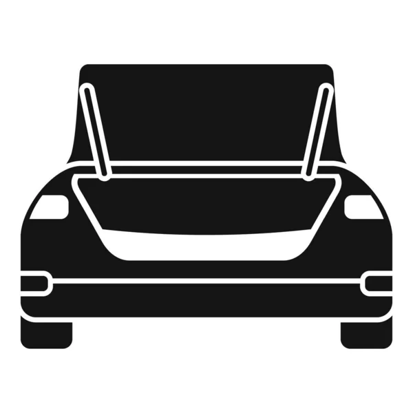 Ícone Tronco Carro Viagem Vetor Simples Porta Veículo Mala Viagem — Vetor de Stock