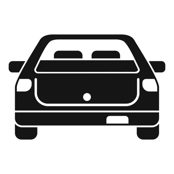 Значок Багажника Контейнера Простой Вектор Открытая Машина Путешествия — стоковый вектор