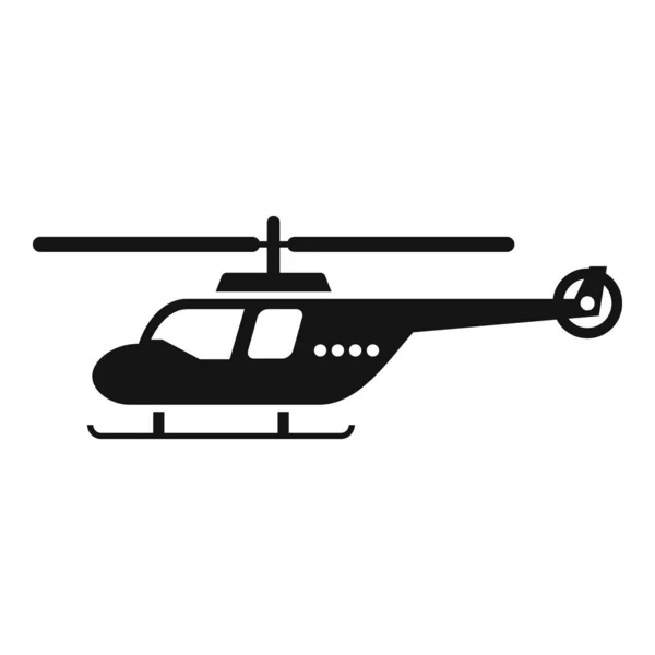 Спасательный Вертолет Охранник Значок Простой Вектор Морской Транспорт Авиационная Безопасность — стоковый вектор