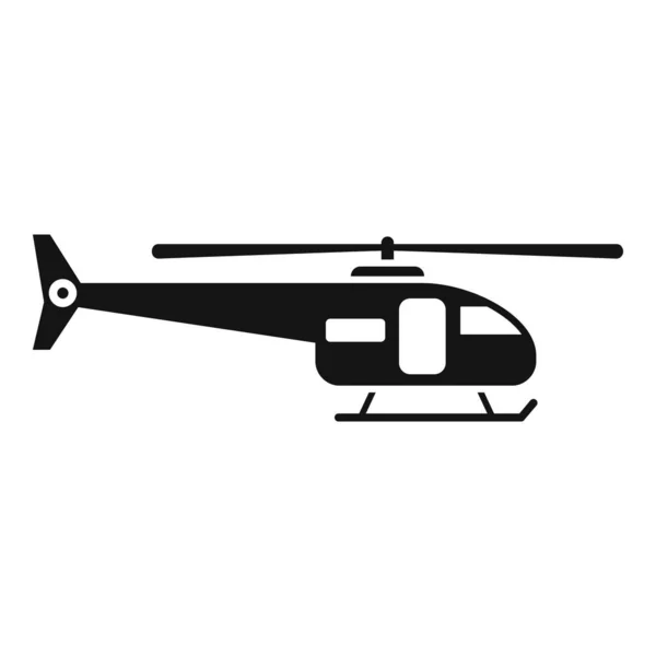 Buscar Helicóptero Rescate Icono Vector Simple Transporte Aéreo Guardia Del — Vector de stock