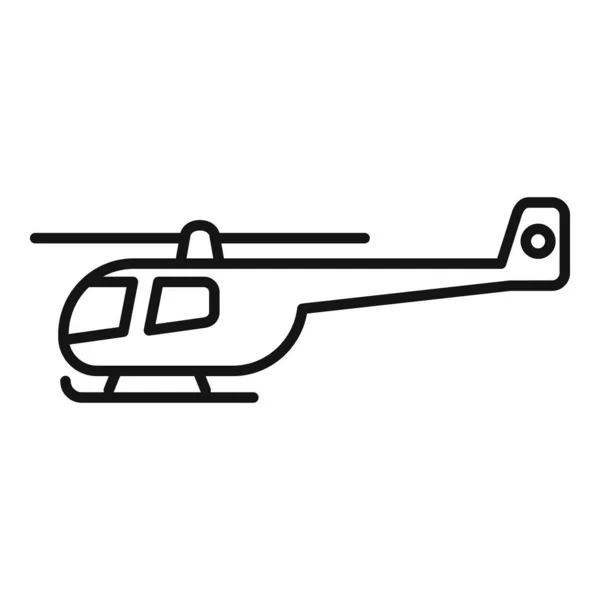Вектор Иконки Спасательного Вертолета Морской Транспорт Безопасность Полета — стоковый вектор