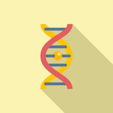 DNA alerjisi ikonu düz vektör. Bahar sezonu. Mevsimlik bitki