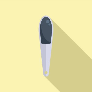 Tırnak kesme ikonu düz vektörü. Polonyalı. Kozmetik Salonu