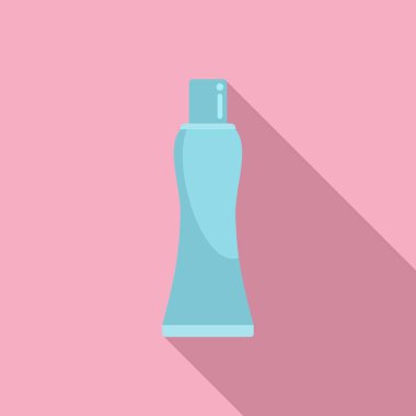 Çivi kremi ikon düz vektör. Manikür cilası. Dikkatli ol güzelim.