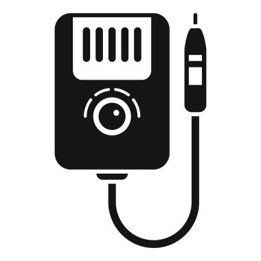 Manikür aygıtı simgesi basit vektör. Tırnak pedikürü. Polonya aygıtı