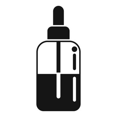 Tırnak spreyi ikonu basit bir vektör. Pedikür cilası. Spa kozmetik