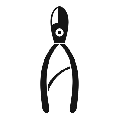 İlgi kesilmiş tırnak simgesi basit vektör. Manikür bakımı. Spa kozmetik