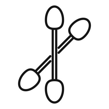 Polonya araç simgesi ana hatlı vektör. Manikür elementi. Pedikür güzelliği