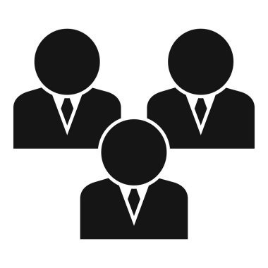 Demokrasi grubu simgesi basit bir vektör. Seçim oylaması. Referandum seçimi