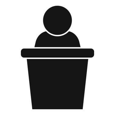 Aday özgürlüğü konuşma ikonu basit bir vektör. Oylama yapalım. Başkan imzası