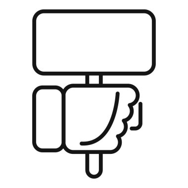 Seçim sancak simgesi ana hatlarını belirle. Oy sandığı. Sosyal karar