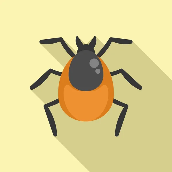 Bug Seasonal Allergy Icon Flat Vector Season Disease Flu Pollen — Stock Vector