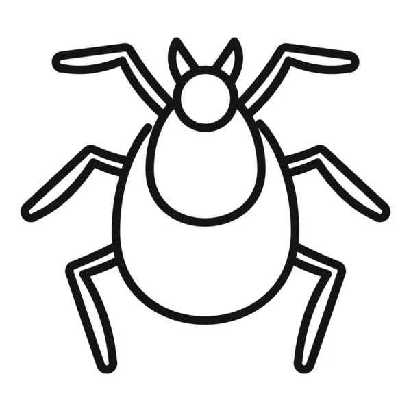 Bug Seasonal Allergy Icon Outline Vector Season Disease Flu Pollen — Stock Vector