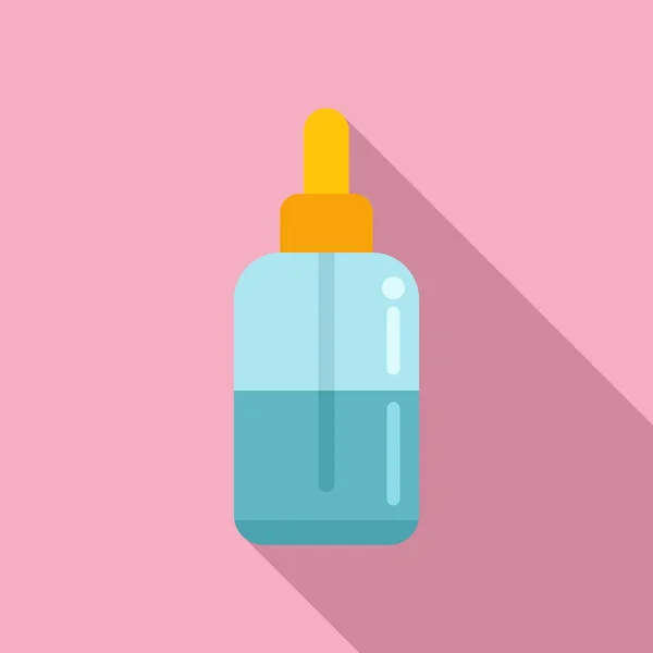 Care Köröm Spray Ikon Lapos Vektor Pedikűrlakk Gyógyászati Kozmetikai Termék — Stock Vector