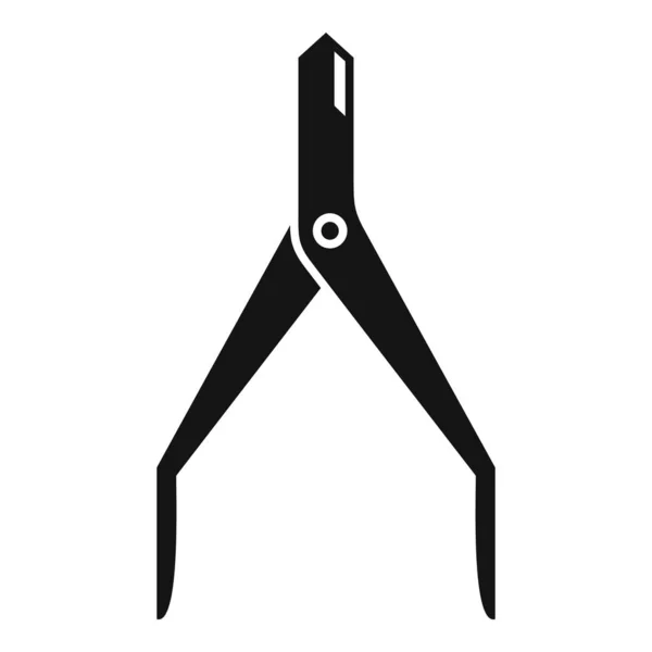 Stahl Maniküre Werkzeug Symbol Einfachen Vektor Pediküre Polieren Pflegeset — Stockvektor