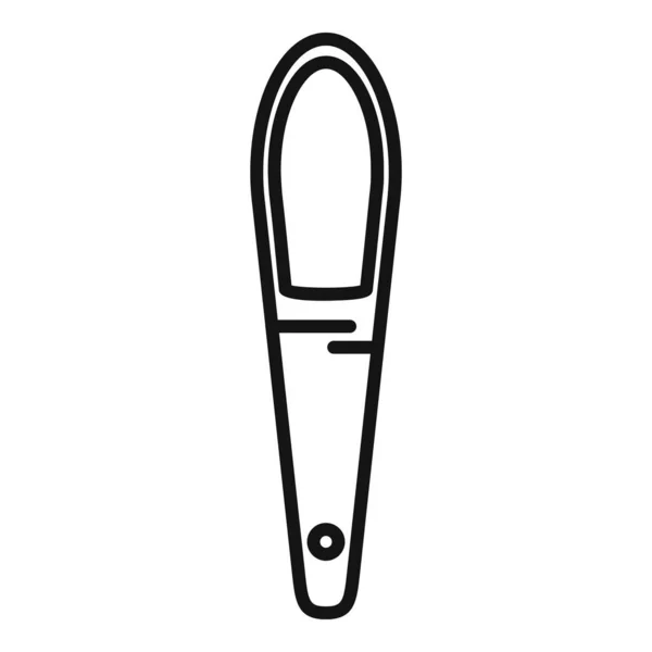 Nail Cutter Іконний Вектор Польський Елемент Салонна Косметика — стоковий вектор