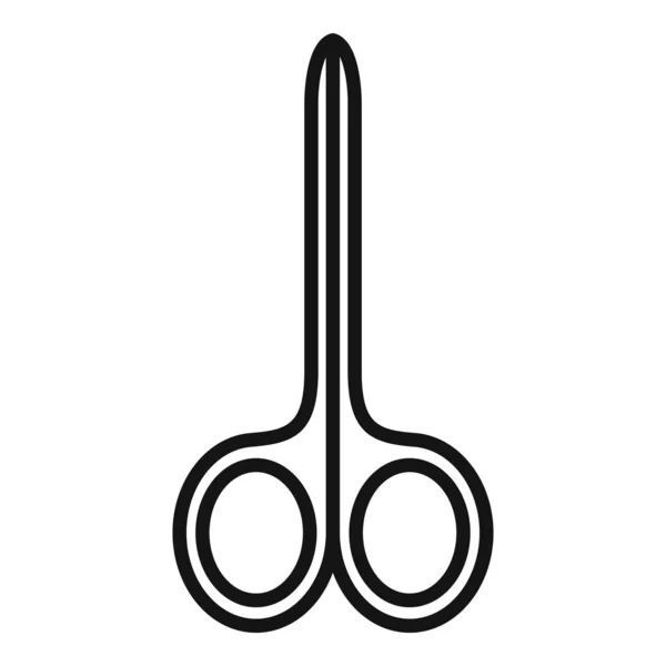 Nail Scissors Icon Outline Vector Pedicure Care Care Salon — Stock Vector