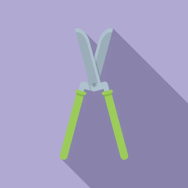 Schneiden Sie Gartenschere Symbol Flachen Vektor Arbeitsblatt Gartenwerkzeug — Stockvektor