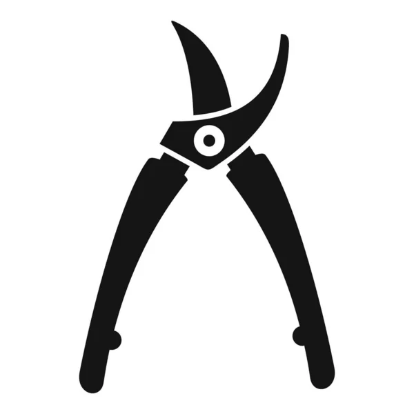 Garden Secateur Icon Simple Vector Shears Pruning Work Blade — Stock Vector