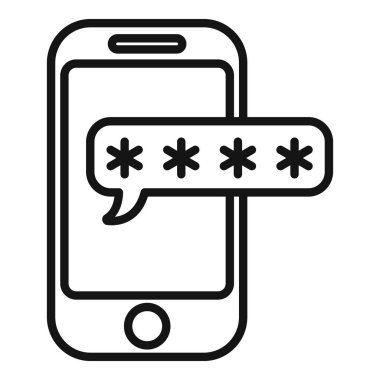 Akıllı telefon simgesi ana hatlarını kilitle. Şifre anahtarı. Kod Güvenlik