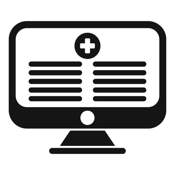 医療カードのデジタルアイコンシンプルなベクトル 患者証 File Extension Profile — ストックベクタ