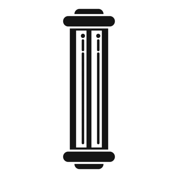 Lampe Gerät Symbol Einfachen Vektor Luftstrahlen Pflegeinsekt — Stockvektor