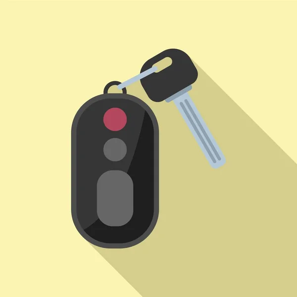 Їздити Значок Ключа Автомобіля Плоский Вектор Кнопка Автомобіля Розблокувати Мобільний — стоковий вектор
