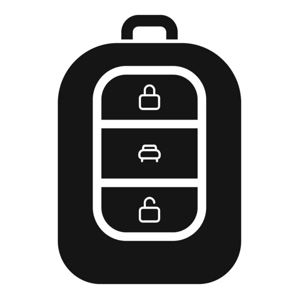 Alarm Drive Key Icon Simple Vector Car Button Mobile Control — Stock Vector