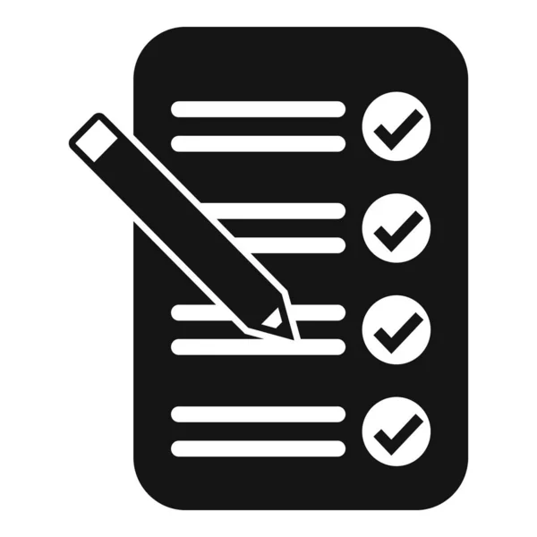 Task Done Icon Simple Vector Event Time Board List — Stock Vector